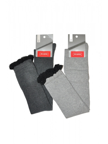 Dámské nadkolenky s krajkou Milena 934