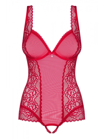 Dámské body Obsessive Rougebelle teddy