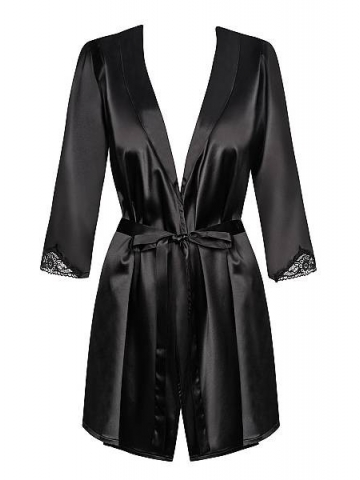 Župan Obsessive Obsessive Satinia robe black